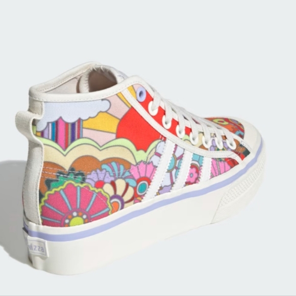 adidas Multicolor Graphic Platform Sneakers - Picture 2 of 11